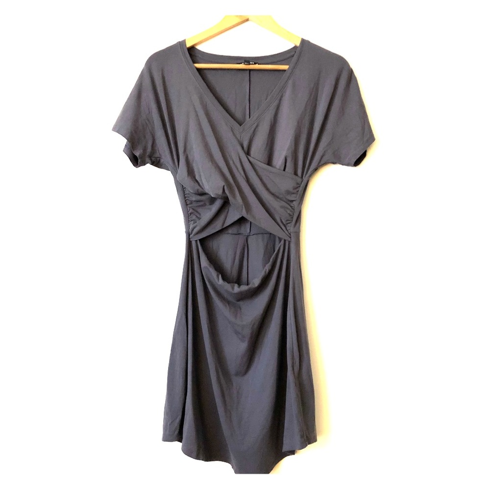 Express Front Twist and Cut Out Tshirt Dress